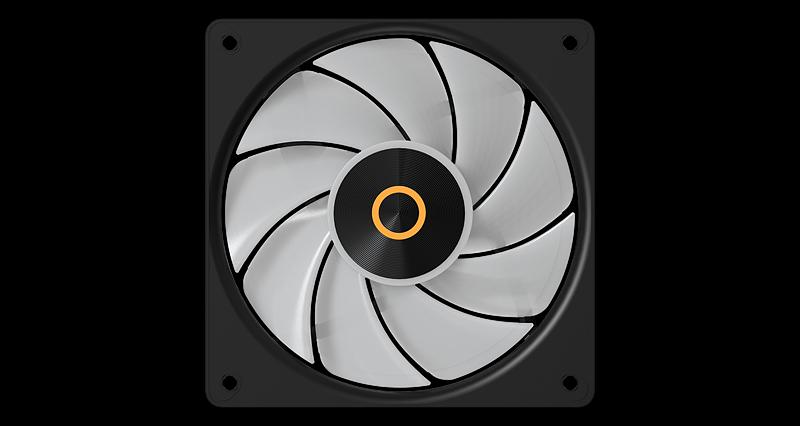 Вентилятор для корпуса Ocypus Gamma F12 Elite BK ARGB, 120x120x25mm, 4-PIN PWM, 600-1800 RPM, 26 DBA MAX, HYDRO BEARING фото 6