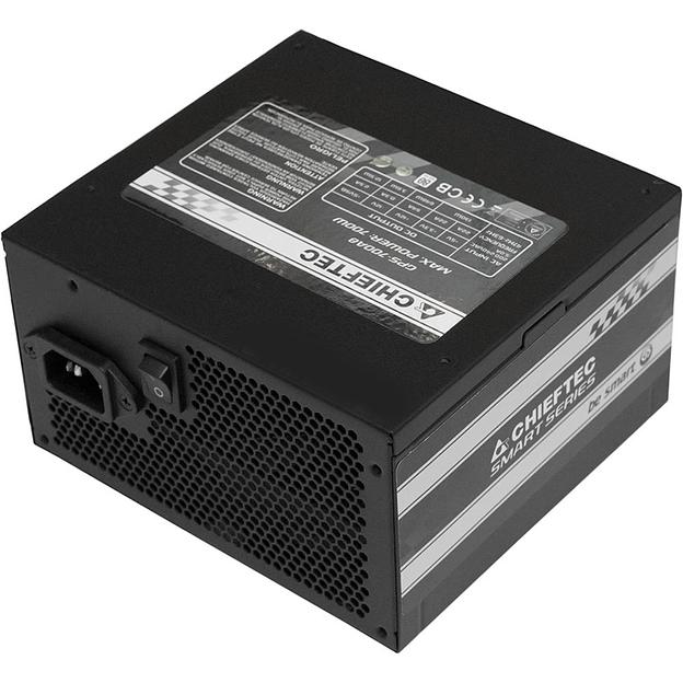 Блок питания Chieftec PSU GPS-700A8 700W Smart ser ATX2.3 230V Brown Box 12cm 80%+ Fan Active PFC 20+4, 8(4+4)p,8(6+2)p, 4xSATA, 2xMolex+Floppy (GPS-700A8) фото 2