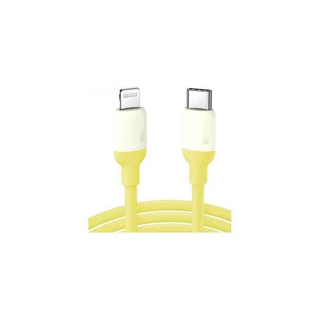 Кабель UGREEN US387, Lightning (m) - USB (m), 1м, MFI, 3A, желтый [90226] фото 1