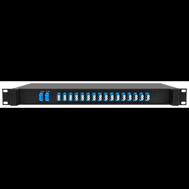 Мультиплексор B-OptiX CWDM двухволоконный 16-канальный, 1RU, расширенный температурный диапазон фото 1