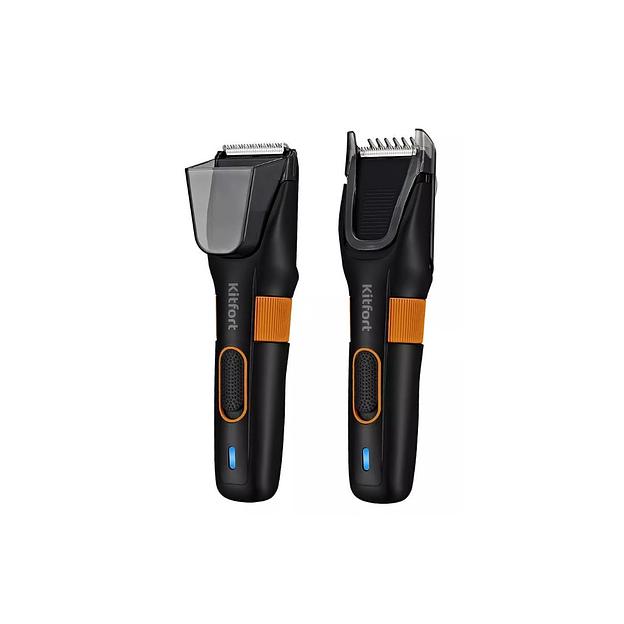 Машинка для стрижки Kitfort КТ-3130-2 черно-оранжевая фото 2