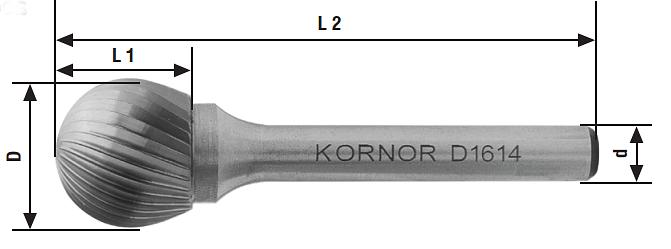 Твердосплавные борфрезы сферические Тип D ОПТ фото 3