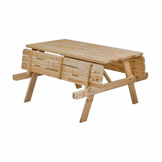 Комплект садовой мебели, деревянный 6-ти местный, натуральный, Грипсхольм, опт фото 2