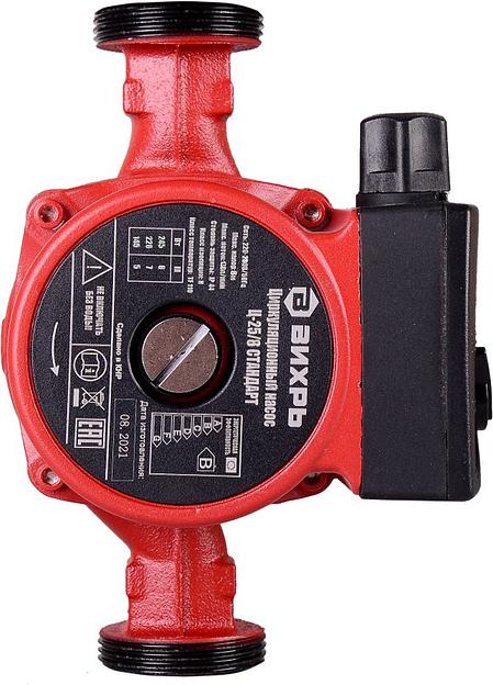 Насос циркуляционный Вихрь Ц-25/8 СТАНДАРТ 245Вт 7800л/час (68/7/11) фото 1