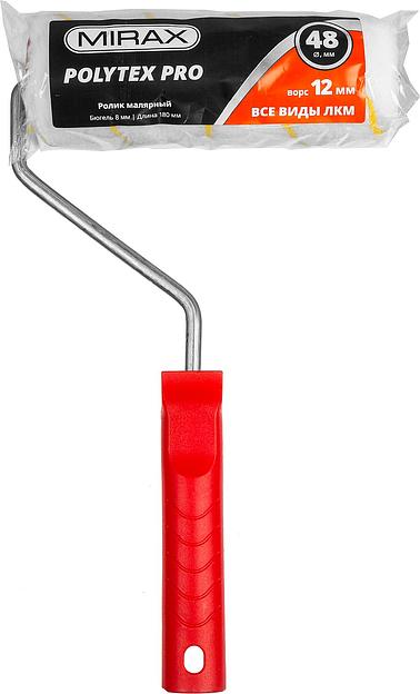 MIRAX POLYTEX PRO, 48 х 180 мм, бюгель 8 мм, ворс 12 мм, полиакрил/полиэстер, все виды ЛКМ, малярный валик (03816-18) фото 3