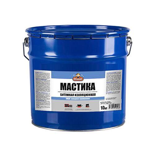 Мастика ОПТИЛЮКС битумно-изоляционная (для фундамента) ведро 16кг фото 1