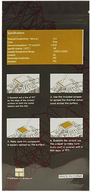 Термопаста Thermalright TF7-2G 2гр. фото 4