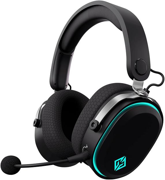 Наушники с микрофоном GMNG GG-HS405W черный/черный мониторные BT/Radio/3.5mm оголовье (1899873) фото 1