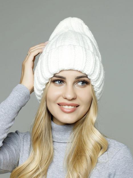 Шапка женская зимняя вязаная - Meeks, Опт фото 2