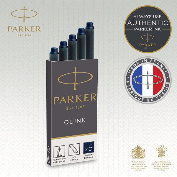 Картридж Parker Quink Z11 (CW1950385) черный/синие чернила для ручек перьевых (5шт) фото 2