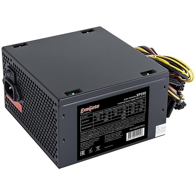 Exegate EX292166RUS-S Блок питания 750W ExeGate XP750 (ATX, SC, 12cm fan, 24pin, 4+4pin, PCI-E, 3xSATA, 2xIDE, black, кабель 220V с защитой от выдергивания) фото 1