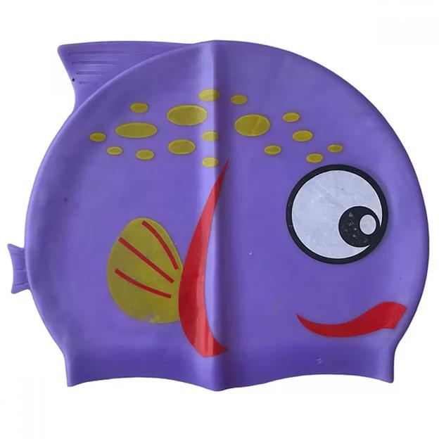 Шапочка для плавания детская «Purple fish» NRG-390 опт фото 1