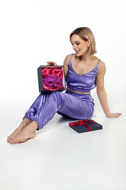 Топ женский атлас  800/03/Сиреневый  фото 2