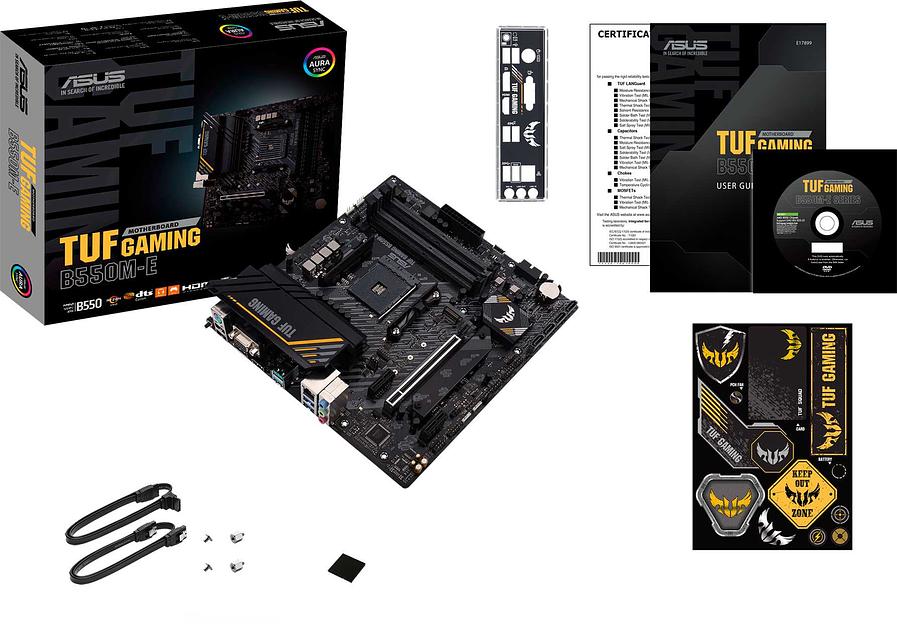 Материнская плата Asus TUF GAMING B550M-E Soc-AM4 AMD B550 4xDDR4 mATX AC`97 8ch(7.1) GbLAN RAID+VGA+HDMI+DP фото 8