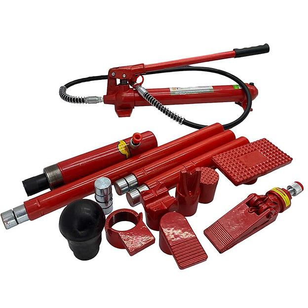Гидравлическая растяжка KINGQUEEN FLD03 10т 16 предметов пластиковый кейс фото 1