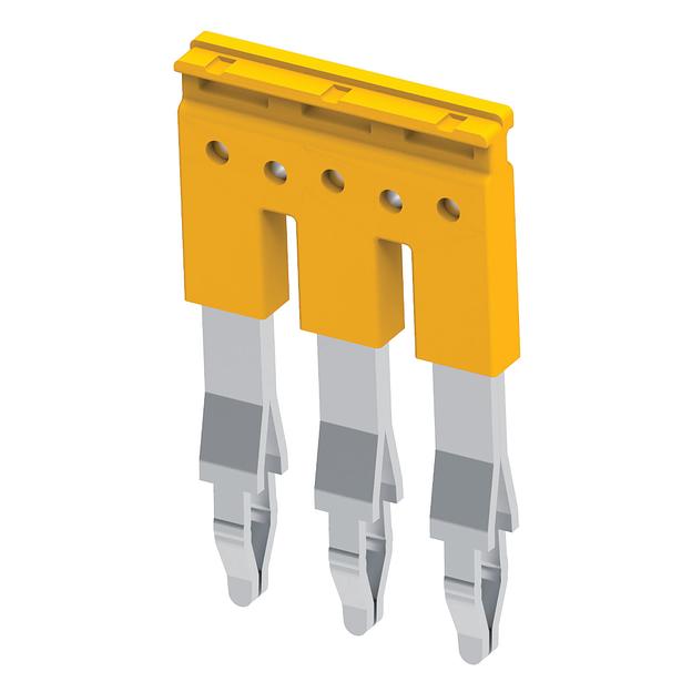 Перемычка гребенчатая 3 полюса OptiClip JX2,5 для пруж. клемм сечением 2,5 кв.мм фото 1