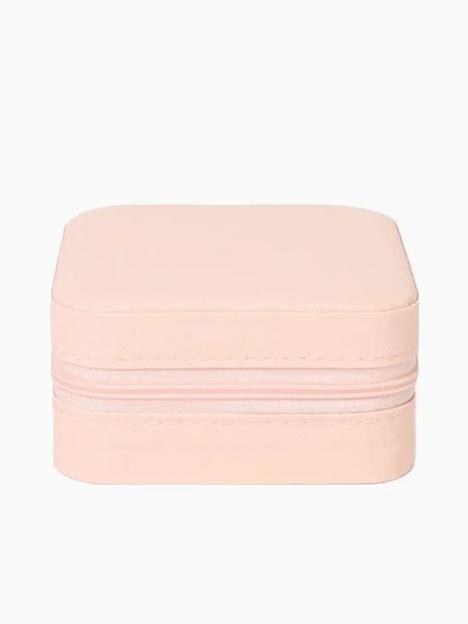 Дорожная шкатулка-футляр для ювелирных изделий (розовый) ОПТ фото 3