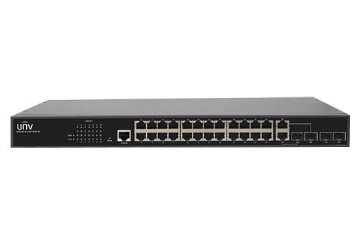 Uniview Коммутатор 24*1000Mbps ports (RJ45)+2*1000Mbps Fiber(SFP) ports+2G Combo portsStandards IEEE802.3, IEEE802.3u, IEEE802.3z,IEEE802.3ab, IEEE802.3xSwitching capacity 56GbpsForwarding performance (NSW5110-24GT4GP-IN) фото 1