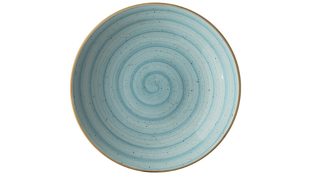 Тарелка d=280 мм. глубокая 1700 мл. h=55 мм. Аква, форма Банкет /1/6/ фото 1