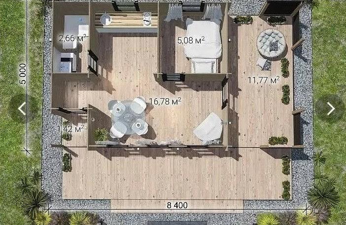 Дачный летний домик 42 м² под заказ фото 3