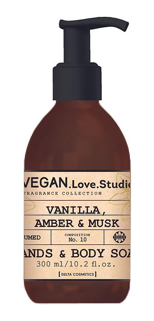Парфюмированное мыло для рук VEGAN.Love.Studio «Vanilla, Amber, Musk» ОПТ  фото 1
