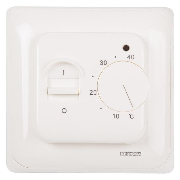 Rexant 51-0581 Терморегулятор механический с датчиком температуры пола (R70XT) (3500Вт) (бежевый) фото 1