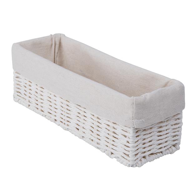 Корзина стеллажная "Paper", Д300 Ш100 В100, белый фото 1