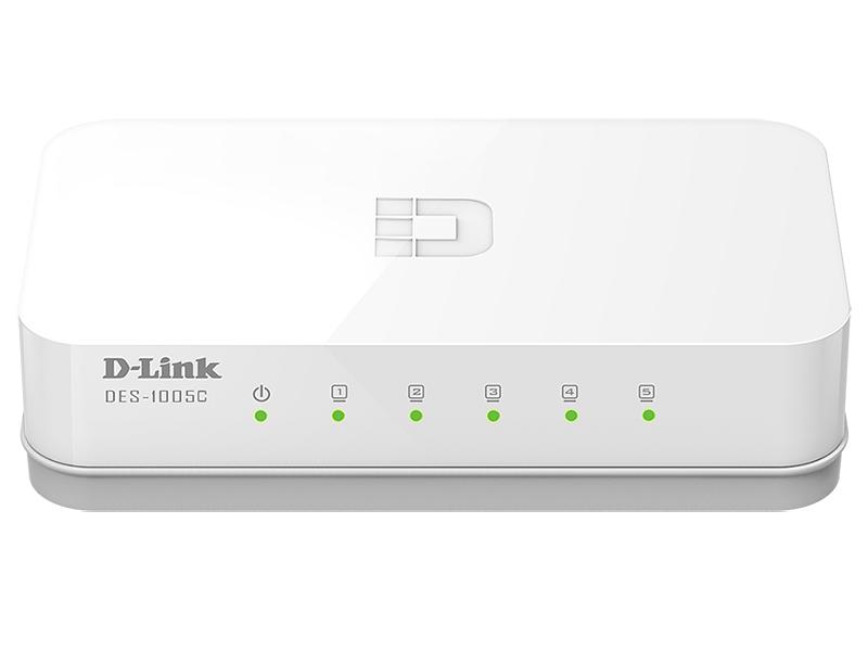 Коммутатор D-Link DES-1005C 5x100Mb неуправляемый фото 1