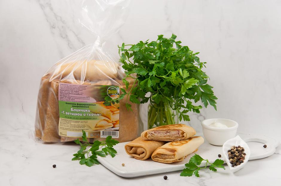 Блинчики с ветчиной и сыром 1 кг опт фото 1