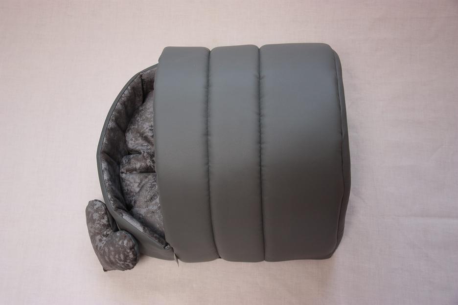 Домик Нельсон (эко-кожа) №1 серый Барс для домашнего питомца ОПТ фото 2