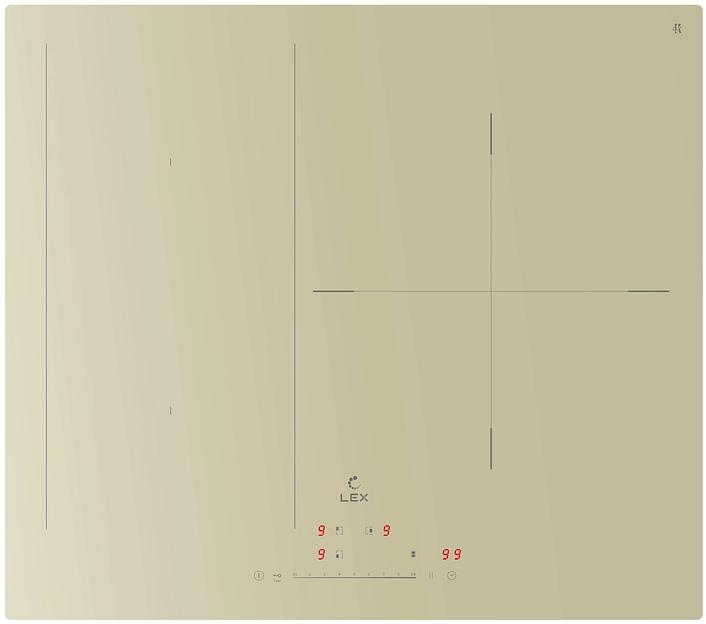 Индукционная варочная поверхность Lex EVI 631A IV слоновая кость фото 1
