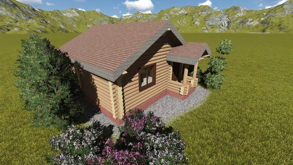 Проект бани из бруса «Чугунов» фото 2