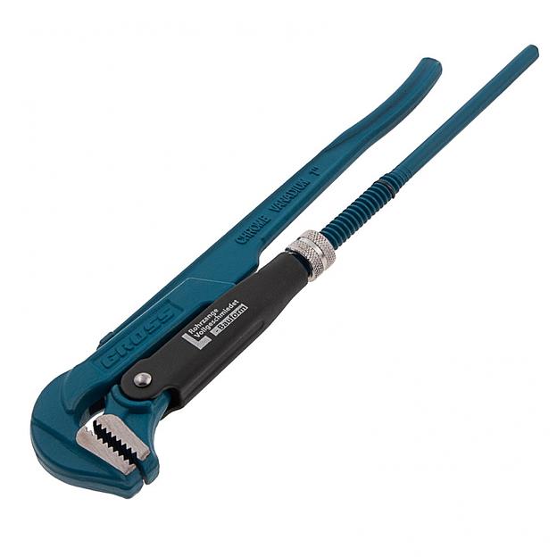 Ключ трубный рычажный, №1, 1, цельнокованый, CrV, тип - L фото 1