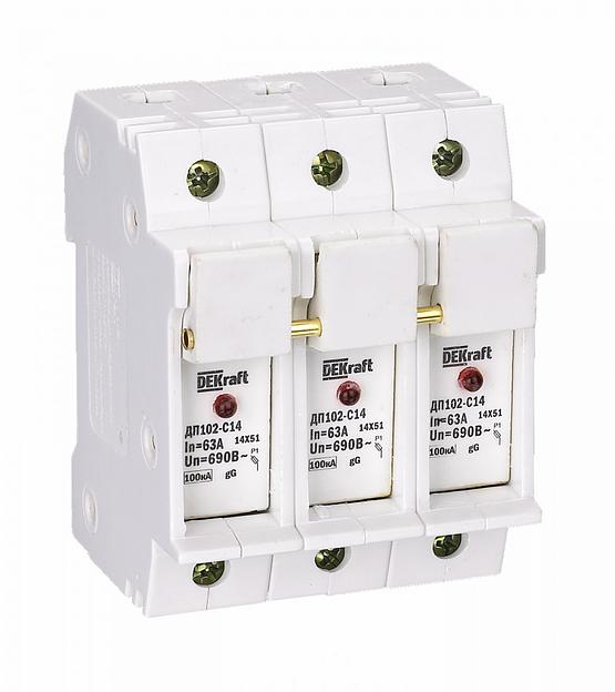 Держатель предохр. типа C14 со светодиодной и фото 1