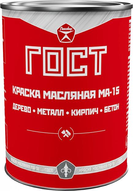 Краска масляная МА-15 сурик железный ГОСТ-10503-71 Лаковар 0,9 кг фото 1