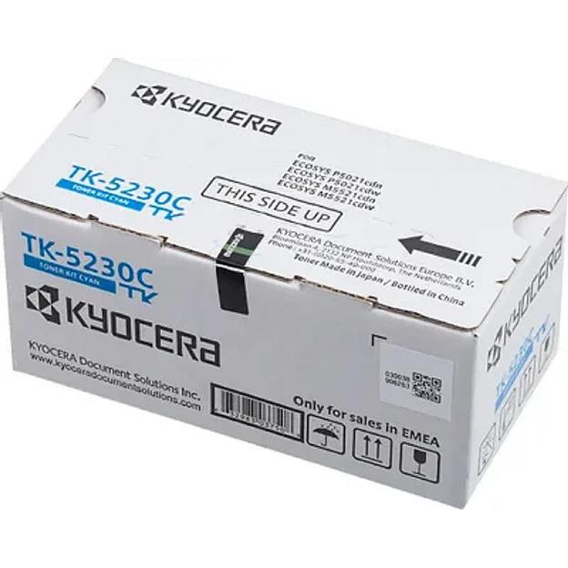 Kyocera-Mita TK-5230C Тонер-картридж, Cyan {P5021cdn/cdw, M5521cdn/cdw (2200стр)} фото 1