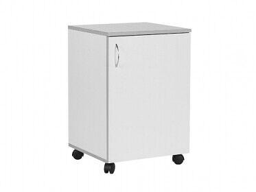 Тумба прикроватная подкатная, 430х450х665 мм, цвет белый фото 1