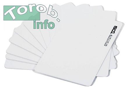 CFR01 Карточки проксимити (125кГц), 0.8 мм, стандарт ISO.  фото 1