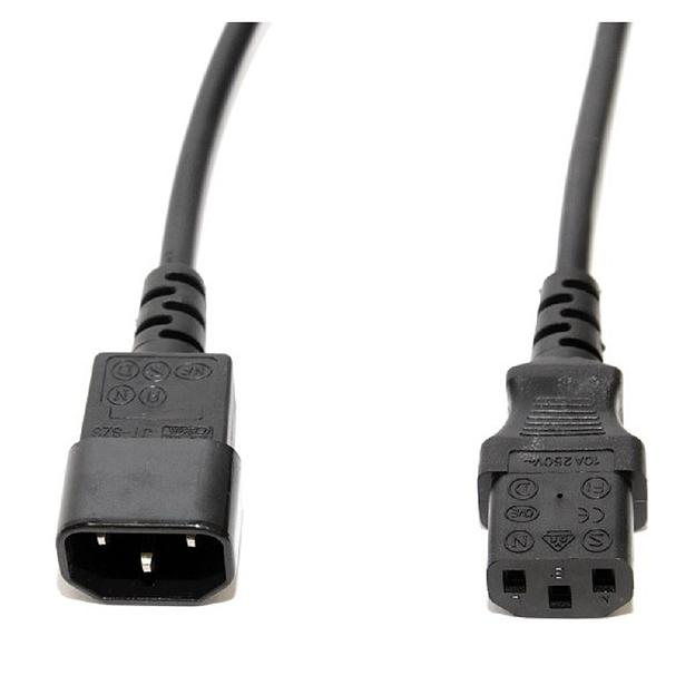 5bites Кабель питания PC105-10A IEC-320-C13 / IEC-320-C14 / 220V / 3G*0.50MM / 1M фото 1