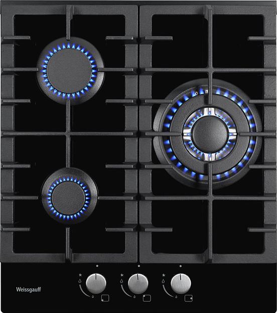 Газовая варочная поверхность Weissgauff HGG 451 BFh черный фото 3