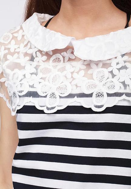 Футболка Crystal Travel «Maglia rigata bianco/blu» ОПТ фото 4