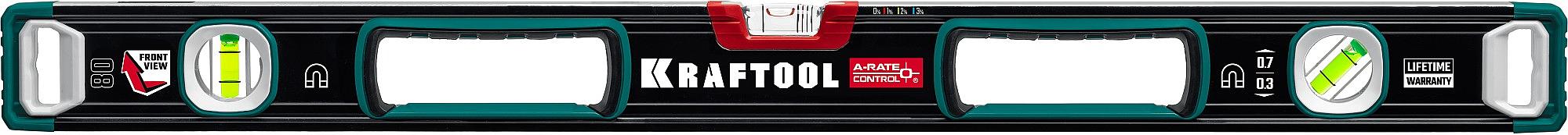KRAFTOOL A-RATE CONTROL, 800 мм, точность 0.3 мм/м, с зеркальным глазком, сверхпрочный магнитный уровень (34988-80) фото 10