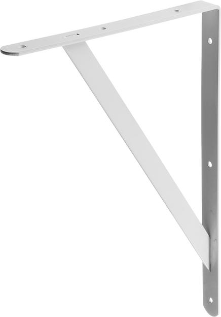 STAYER 400 х 280 х 30 х 4 мм, белый, усиленный уголок-кронштейн (37423-1) фото 1