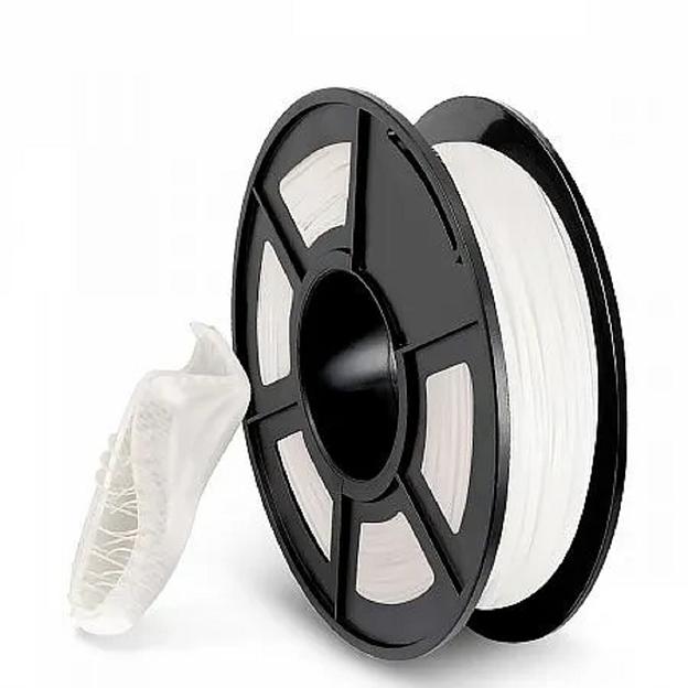 Филамент NVPRINT TPU White для 3D печати диаметр 1.75мм длина 165 метров масса 0,5 кг фото 1
