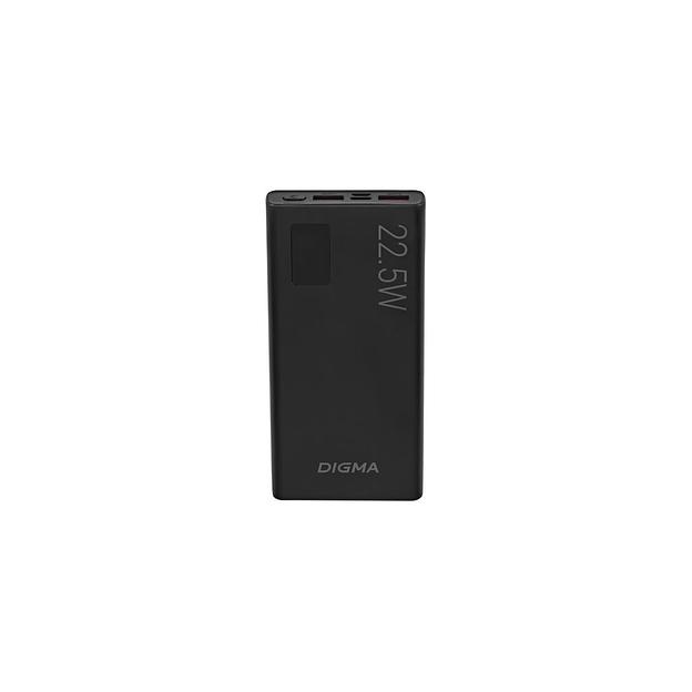 Внешний аккумулятор (Power Bank) Digma DGPF10A, 10000мAч, черный [dgpf10a22pbk] фото 1