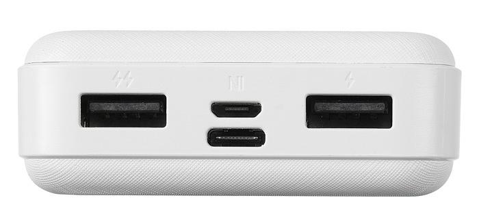 Мобильный аккумулятор Buro T4-10000 10000mAh 2A 2xUSB белый (T4-10000-WT) фото 6