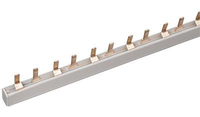 Iek YNS21-2-063 Шина соединительная типа PIN (штырь) 2Р 63А (дл.1м) ИЭК фото 1