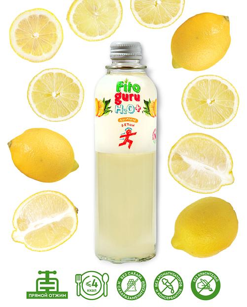 Вода негазированая «Fitoguru Detox» Лимон, 0.33 л, опт фото 1