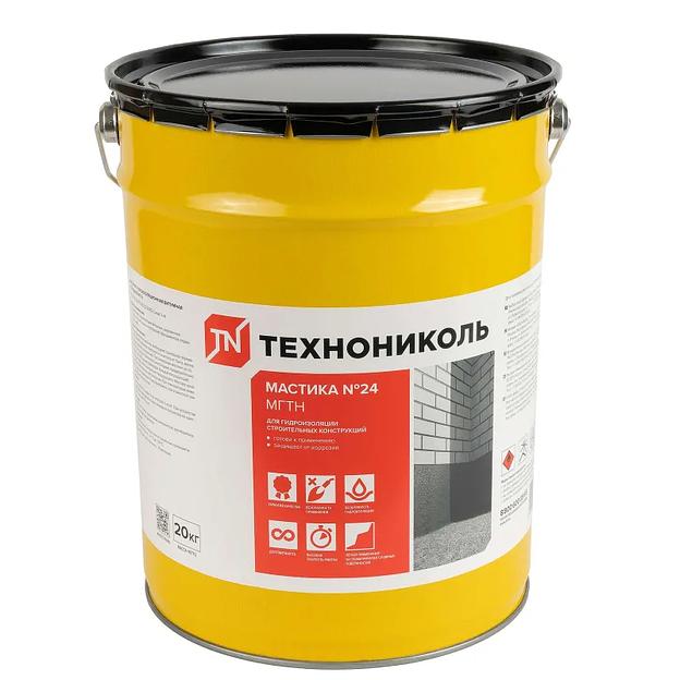 Мастика битумная гидроизоляционная Технониколь №24 20кг фото 1