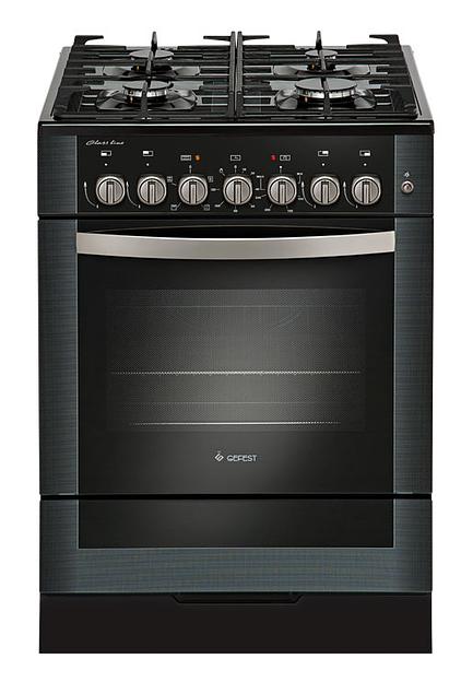 Плита Комбинированная Gefest ПГЭ 6502-02 0044 черный реш.чугун фото 1